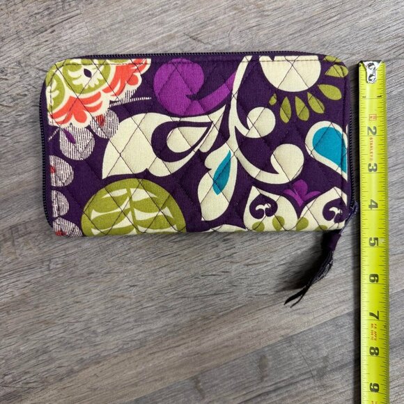 Vera Bradley Plum Crazy Wallet - Picture 1 of 3